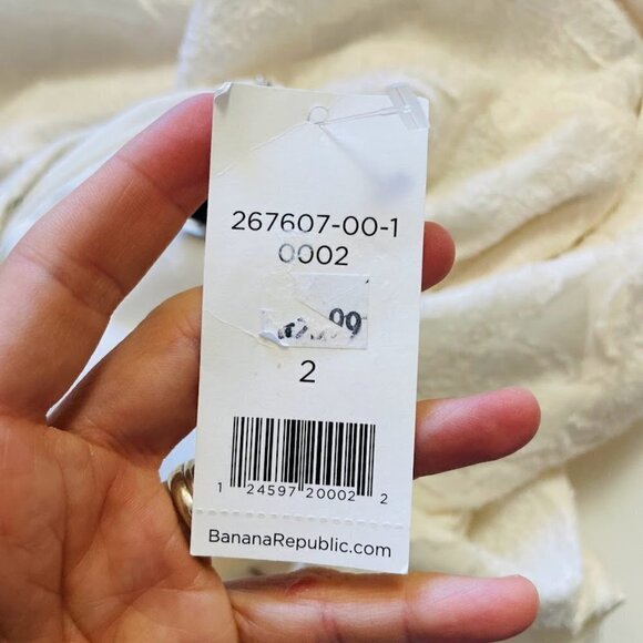 NWT Banana Republic Dress Floral Asymmetrical Fit Flare Wedding Party Texture 2 - Picture 7 of 12